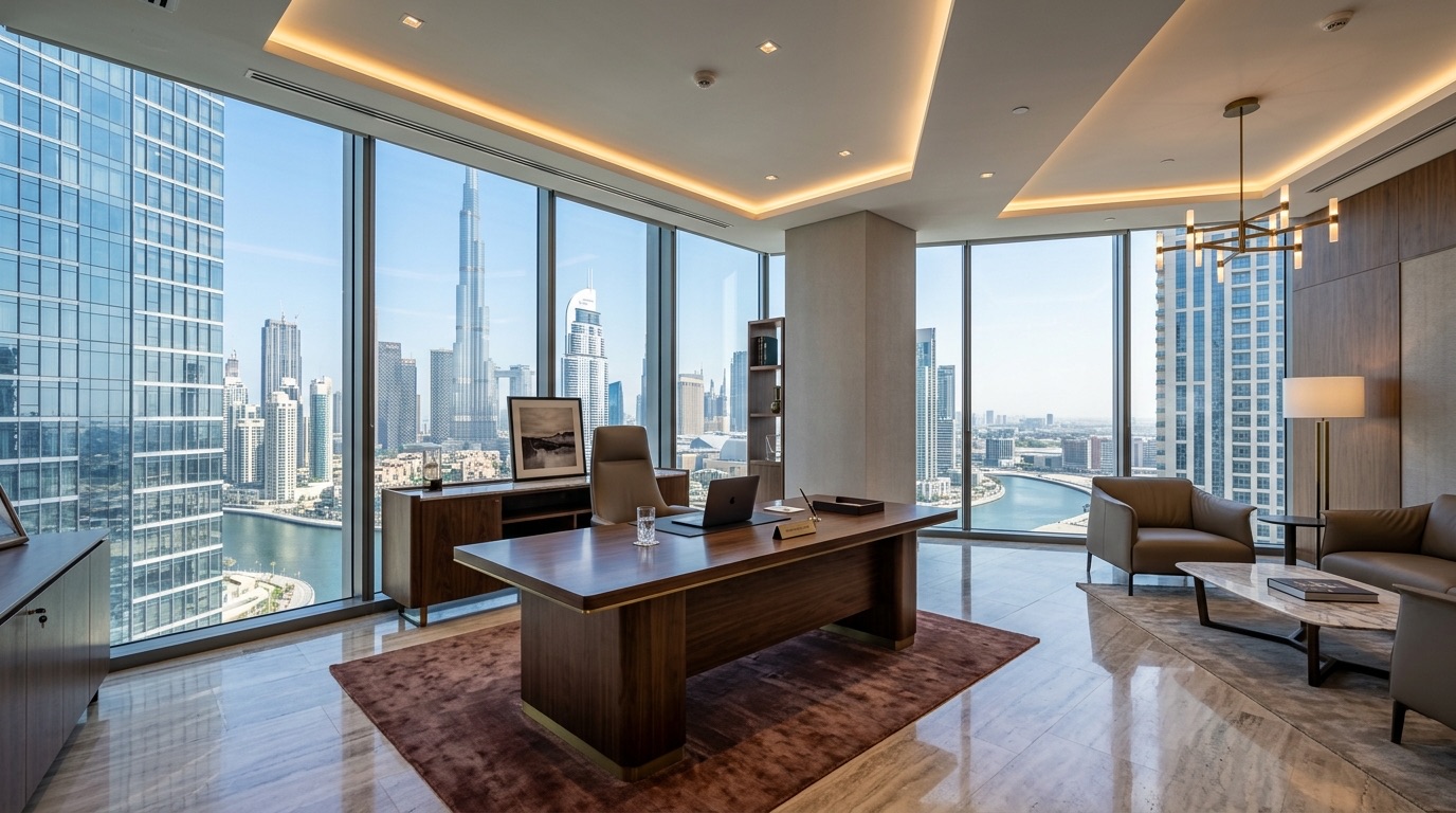 Bureaux Exécutifs Grade A Vue Burj Khalifa