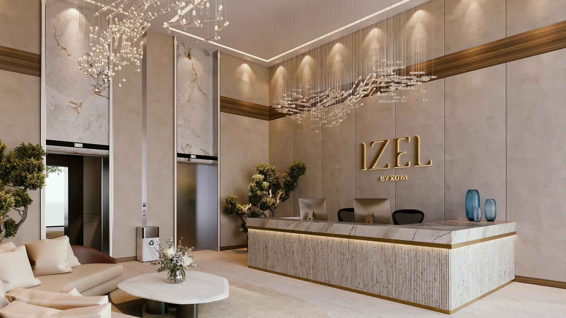 Lobby majestueux d'Izel